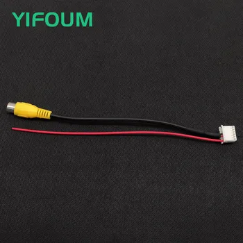 YIFOUM 12Pin Оригинальный Переключатель Видеовхода Камеры Заднего Вида RCA Кабель-Адаптер Для Skoda Fabia NW202 2018 с 9-дюймовым Экраном