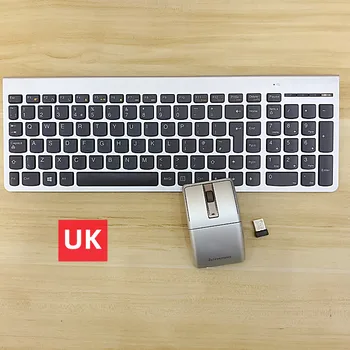 100% оригинальная аутентичная ультратонкая беспроводная клавиатура SK-8861 и мышь для Lenovo home office mute UK keyboard