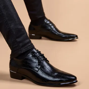 Мужские модельные туфли из лакированной кожи, Новый бренд 2021 года, мужская деловая обувь в итальянском стиле, модные мужские свадебные туфли, Мужская обувь