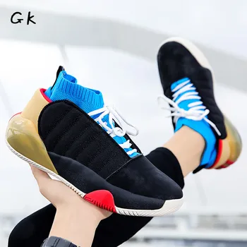 Мужская баскетбольная обувь, обувь для мальчиков, Дышащие высокие кроссовки для бега, Нескользящие спортивные кроссовки для тренировок, кроссовки для фитнеса